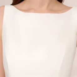 Adrianna Papell Sleeveless Mikado Fit And Flare Midi Dress With V-Back In Ivory -Cheap Vesta Gleam Store 041899070 AB194 Regular Detail 8c88a621 cd46 42ce a5ad 4c7b86e674d5