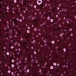 Adrianna Papell Scoop Back Sequin Gown With Three Quarter Sleeves In Cabernet -Cheap Vesta Gleam Store 091919970 AD605 Regular Alternate