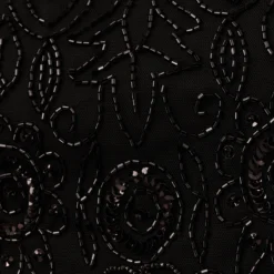 Adrianna Papell Short Sleeve Blouson Beaded Gown In Black -Cheap Vesta Gleam Store 191906600 AA002 Regular Alternate