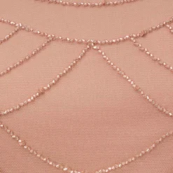 Adrianna Papell Short Sleeve Beaded Blouson Gown In Rose Gold -Cheap Vesta Gleam Store 191916100 AA958 Regular Alternate