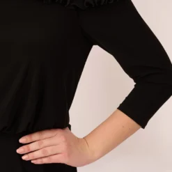 Adrianna Papell Plus Size Signature Blouson Jumpsuit In Black -Cheap Vesta Gleam Store AP1D104323 AA002 Plus Detail