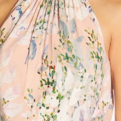 Adrianna Papell Floral Mock Neck Midi Dress In Blush Multi -Cheap Vesta Gleam Store AP1D104505 AM970 Regular Detail