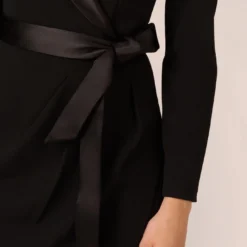 Adrianna Papell Knit Crepe Tuxedo Sheath Dress In Black -Cheap Vesta Gleam Store AP1D104560 AA002 Regular Detail