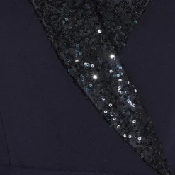 Adrianna Papell Sequin Collar Tuxedo Dress In Midnight -Cheap Vesta Gleam Store AP1D104563 AB411 Regular Detail