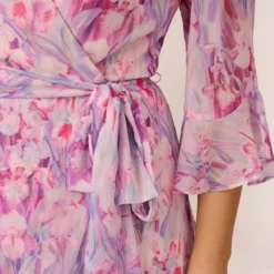 Adrianna Papell Plus Size Floral-Printed Chiffon Short Dress In Pink Multi -Cheap Vesta Gleam Store AP1D104650 AE970 Plus Lifestyle