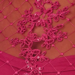 Adrianna Papell Sequin Embroidered Sheath Dress With Sheer Neckline In Dahlia Dusk -Cheap Vesta Gleam Store AP1D104851 AZ670 Regular Alternate