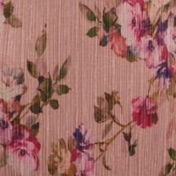 Adrianna Papell Floral-Print Metallic Crinkled Mesh Midi-Length Blouson Dress In Rose Multi -Cheap Vesta Gleam Store AP1D104919 AE590 Regular Alternate