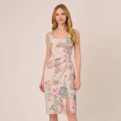Adrianna Papell Floral Matelasse Sheath Dress With Draped Details In Marble Multi -Cheap Vesta Gleam Store AP1D104940 AA291 Regular Default ab8b8d2f bda7 4992 8c90 9cbfdbf2b60c