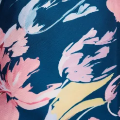 Adrianna Papell Plus Size Floral Print Mikado Short High Low Fit-And-Flare Dress In Navy Multi -Cheap Vesta Gleam Store AP1D104962 AA980 Plus Alternate