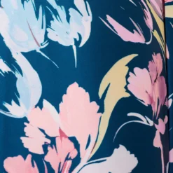 Adrianna Papell Floral Print Mikado Short High Low Fit-And-Flare Dress In Navy Multi -Cheap Vesta Gleam Store AP1D104962 AA980 Regular Alternate