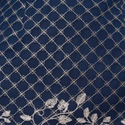 Adrianna Papell Floral Lattice Embroidered Sheath Dress With Sheer Sleeves In Navy Ivory -Cheap Vesta Gleam Store AP1D105044 BH980 Regular Alternate