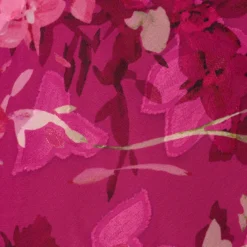 Adrianna Papell Plus Size Metallic Floral Chiffon Midi Dress With Ruffled Neckline In Raspberry Multi -Cheap Vesta Gleam Store AP1D105052 AJ521 Plus Alternate