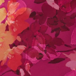 Adrianna Papell Metallic Floral Chiffon Midi Dress With Ruffled Neckline In Raspberry Multi -Cheap Vesta Gleam Store AP1D105052 AJ521 Regular Alternate