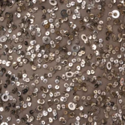 Adrianna Papell Off The Shoulder Sequin Beaded Gown In Lead -Cheap Vesta Gleam Store AP1E201971 AB241 Regular Alternate