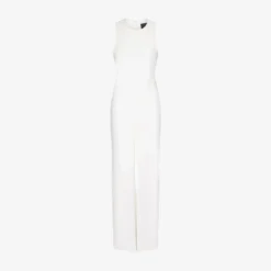 Adrianna Papell Sleeveless Asymmetrical Jumpsuit In Ivory -Cheap Vesta Gleam Store AP1E207760 AB194 Regular Flat