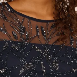 Adrianna Papell Hand-Beaded Cocktail Dress In Midnight -Cheap Vesta Gleam Store AP1E208090 AG410 Regular Detail