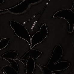 Adrianna Papell Tulle Halter Party Dress With Velvet Accents In Black -Cheap Vesta Gleam Store AP1E208360 AA002 Regular Alternate