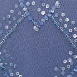 Adrianna Papell Plus Size Hand-Beaded Blouson Long Gown With Flutter Sleeves In French Blue -Cheap Vesta Gleam Store AP1E209547 AA544 Plus Alternate