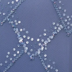 Adrianna Papell Hand-Beaded Blouson Long Gown With Flutter Sleeves In French Blue -Cheap Vesta Gleam Store AP1E209547 AA544 Regular Alternate