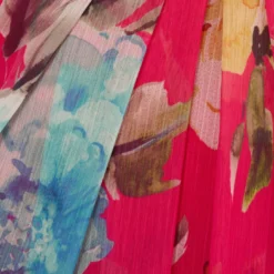 Adrianna Papell Floral Chiffon Halter Gown With Illusion Details In Pink Multi -Cheap Vesta Gleam Store AP1E210560 AE970 Regular Alternate