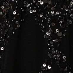 Adrianna Papell Beaded Wide Leg Jumpsuit With Georgette Overlay In Black -Cheap Vesta Gleam Store AP1E210644 AA002 Regular Alternate