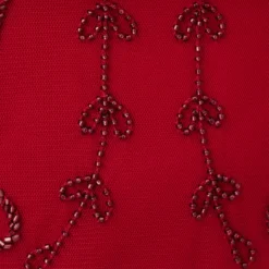 Adrianna Papell Beaded Scalloped Popover Gown With Short Sleeves In Cranberry -Cheap Vesta Gleam Store AP1E210817 AD601 Regular Alternate