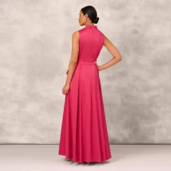 Stretch Mikado Ball Gown With Self Tie Sash In Faded Azalea -Cheap Vesta Gleam Store MD1E206262 AE605 Regular Back f14793be f0c0 4dd5 883b eec036e55074