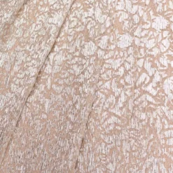 Pleated Foiled Long Column Dress With Slit And Flutter Sleeves In Silver Gold -Cheap Vesta Gleam Store MD1E207436 AH063 Regular Alternate