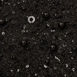 Hand-Beaded Halter Swing Dress In Black -Cheap Vesta Gleam Store MN1E206806 AA002 Regular Alternate