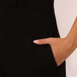 Tuxedo Jumpsuit With Halter Neckline In Black -Cheap Vesta Gleam Store MN1E208147 AA002 Regular Lifestyle