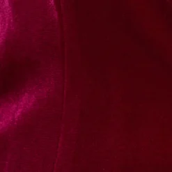 Long Sleeve Velvet Tuxedo Dress With Feather Hem In Magenta -Cheap Vesta Gleam Store MN1E208384 AA520 Regular Alternate