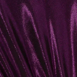 Plus Size Metallic Knit Long Sleeve Asymmetrical Dress With Ruched Details In Wild Orchid -Cheap Vesta Gleam Store MN1E208390 AD510 Plus Alternate